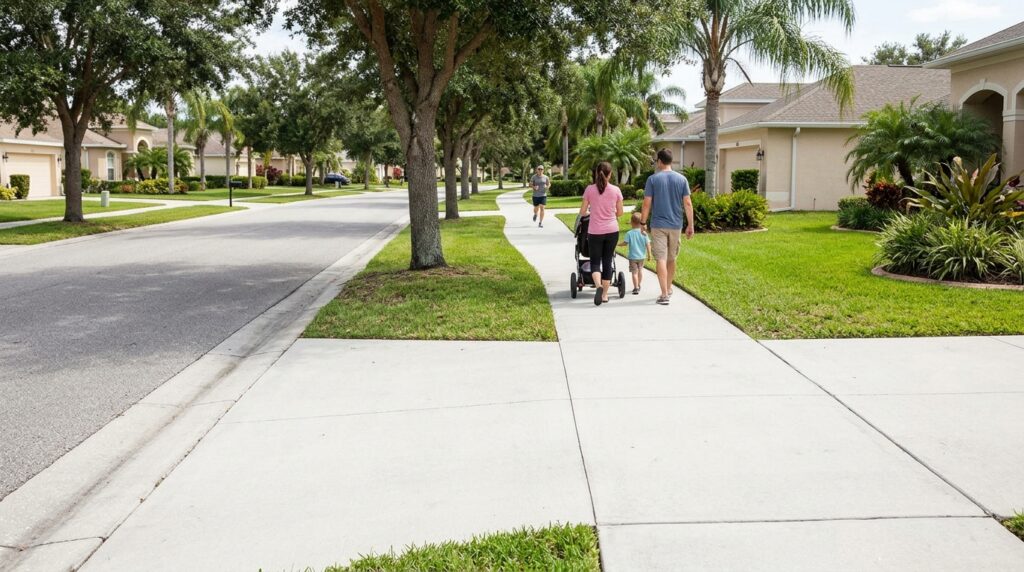 Sidewalks Built to Handle Daily Foot Traffic